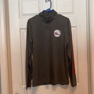 NBA Sixers Lightweight Half Zip Jacket